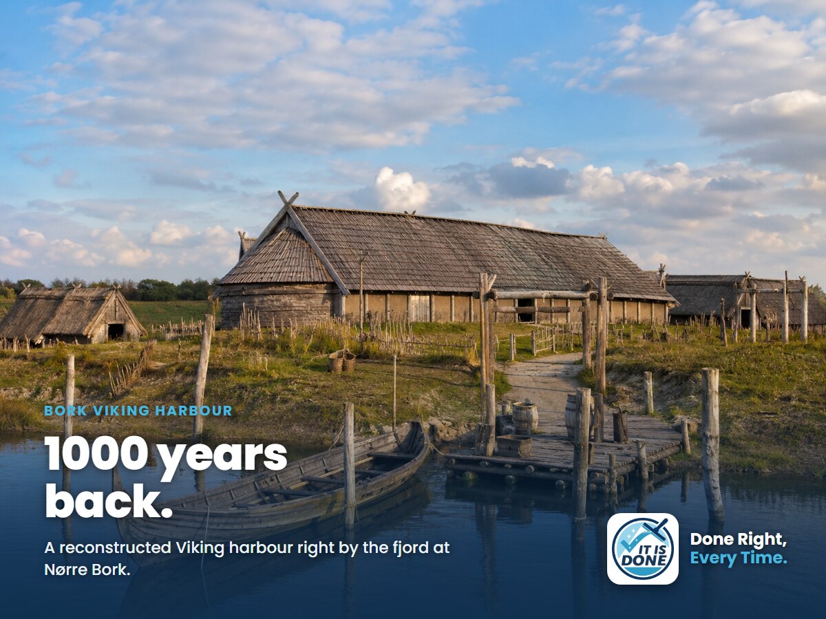 Bork Viking Harbour: a journey 1000 years back right by the fjord