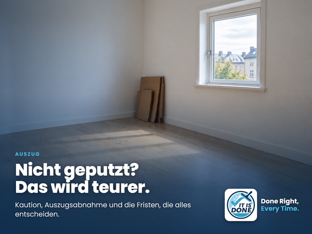 Was passiert, wenn Sie beim Auszug nicht putzen?