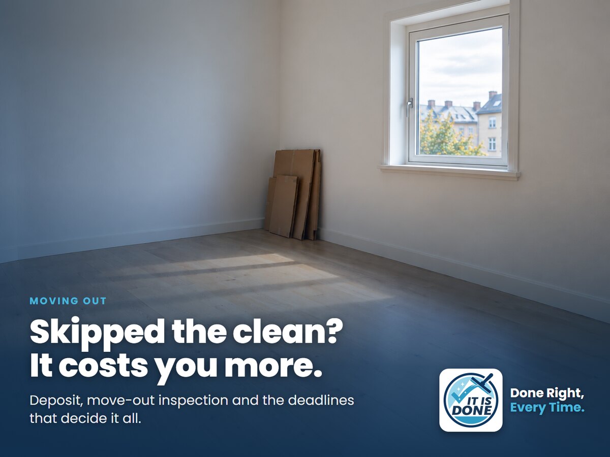What happens if you do not clean when you move out?