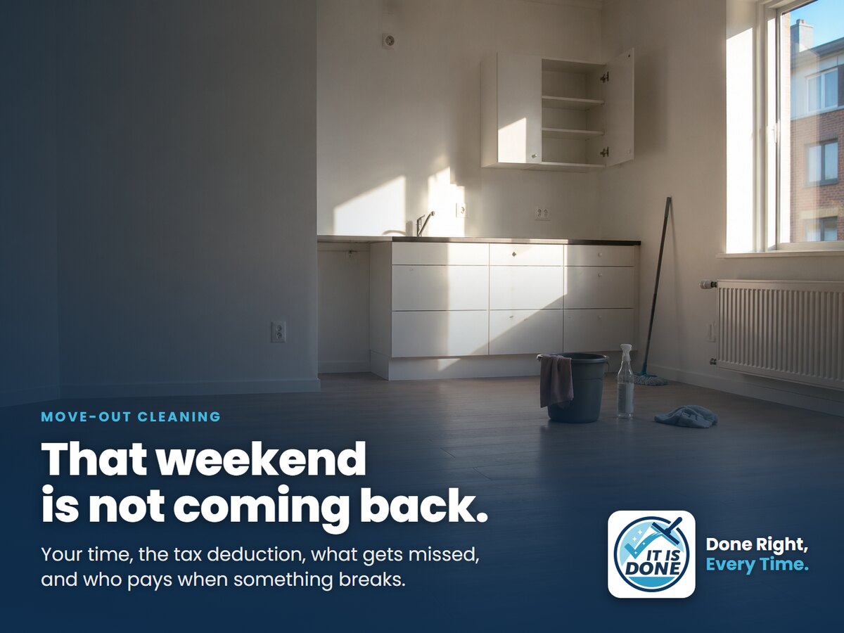 Do it yourself or have it done: what a DIY move-out clean really costs
