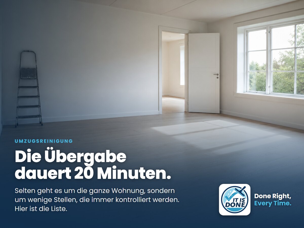 Checkliste Umzugsreinigung: so übergeben Sie die Wohnung