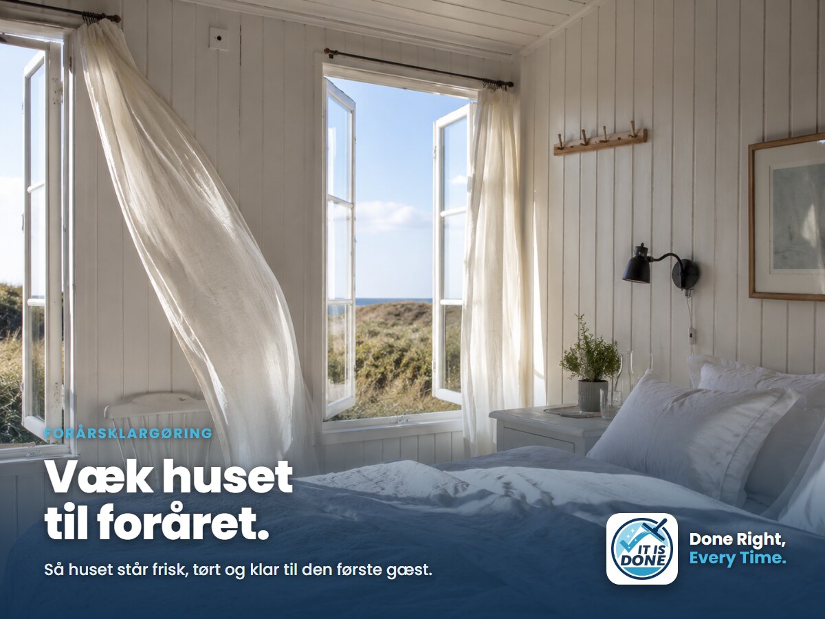 Forårsklargøring af sommerhuset: sådan er huset klar til første gæst