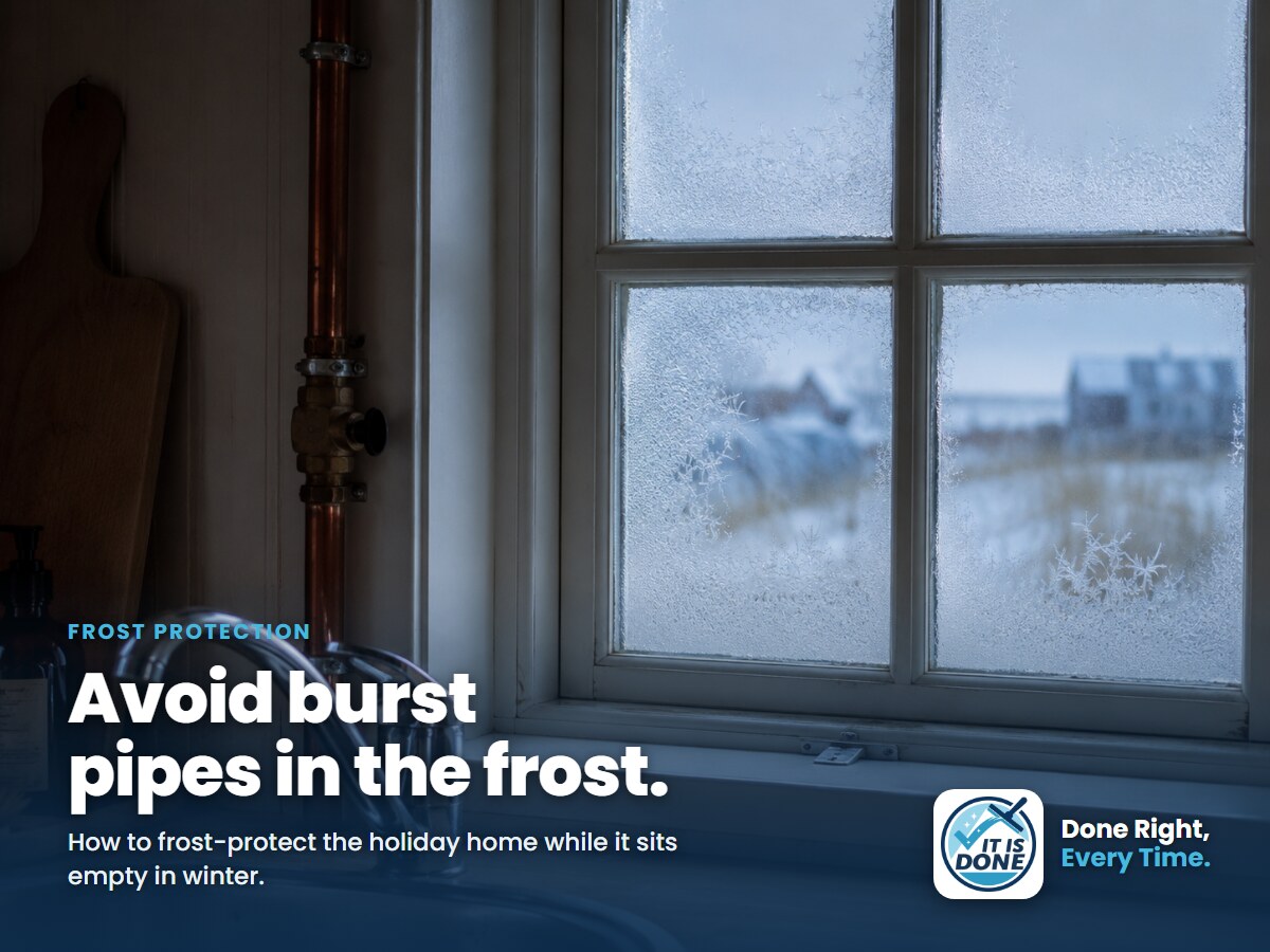 Frost protection for the holiday home: avoid burst pipes while the house sits empty