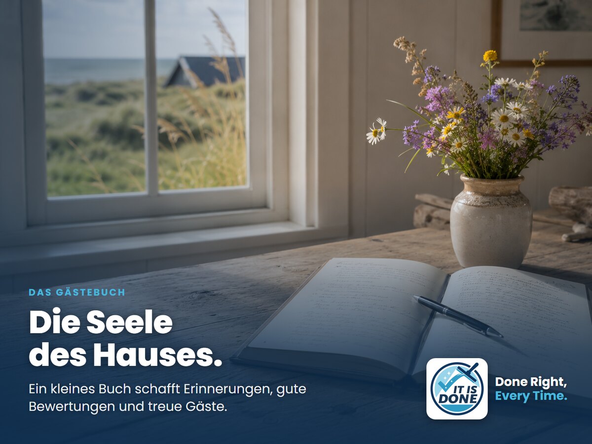 Das Gästebuch im Ferienhaus: die Seele des Hauses und Ihr bestes Vermietungswerkzeug