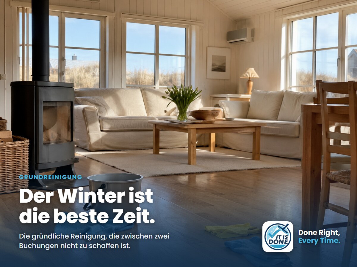 Grundreinigung in der Nebensaison: warum der Winter die beste Zeit ist