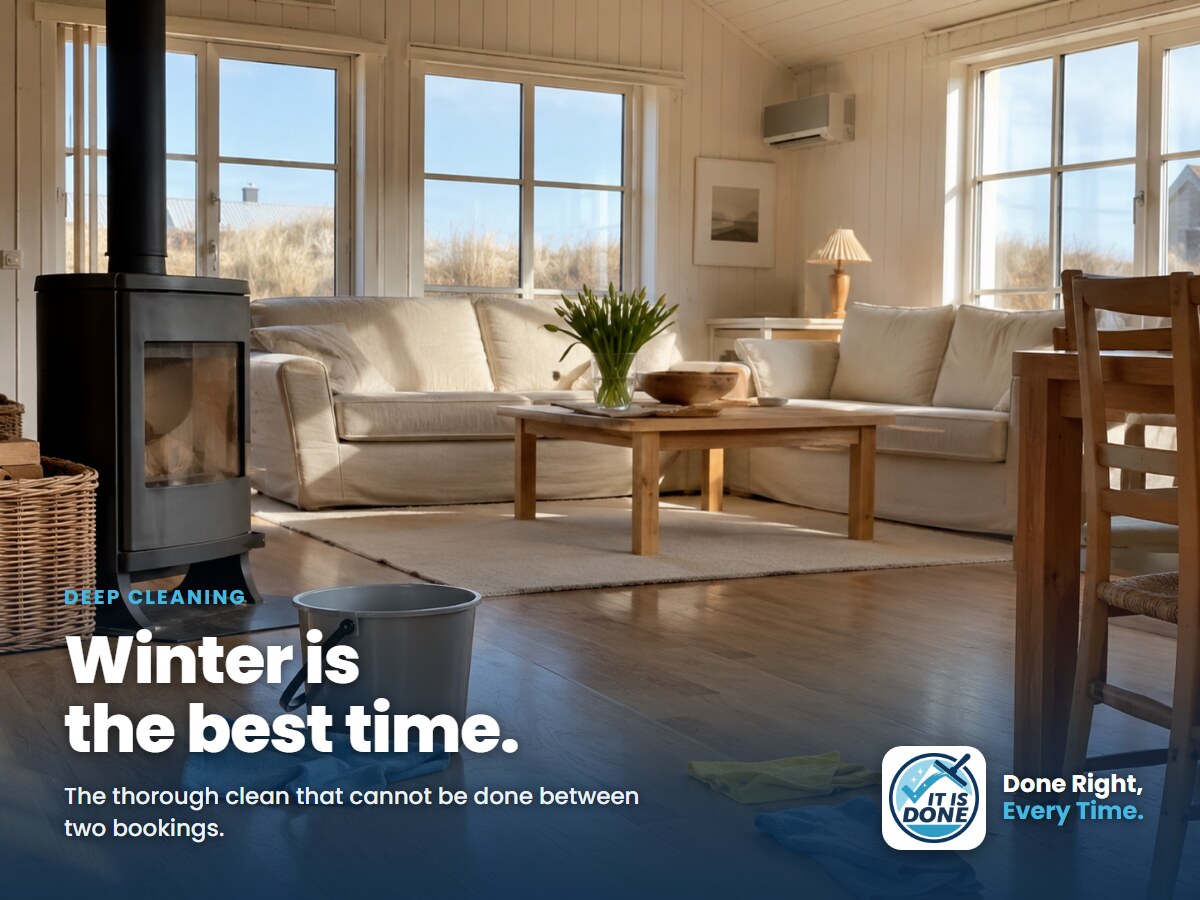 Deep cleaning in the low season: why winter is the best time