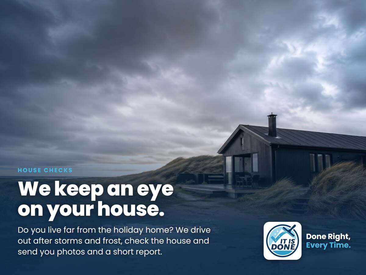Live far from your holiday home? We check it after storms and frost