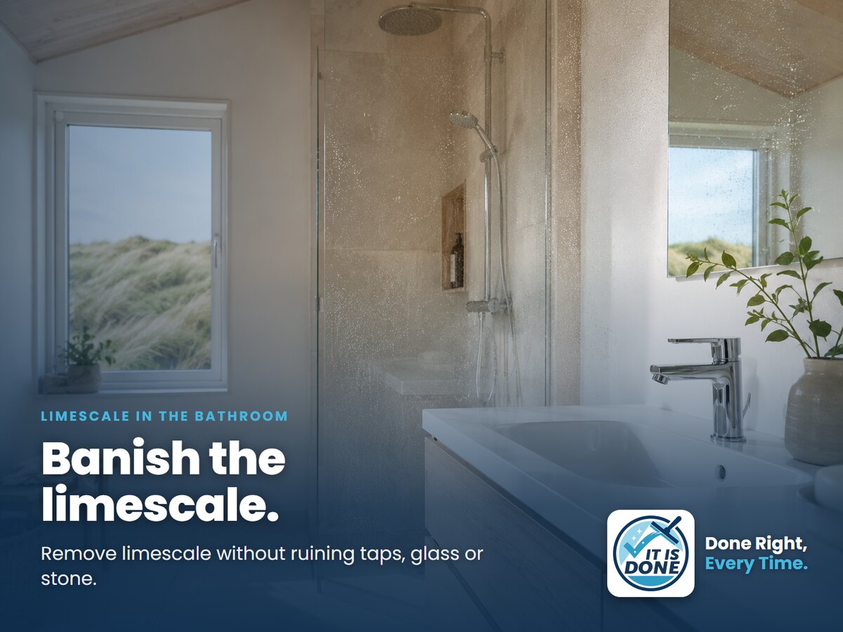 How to Remove Limescale in the Bathroom Without Ruining Taps, Glass and Stone