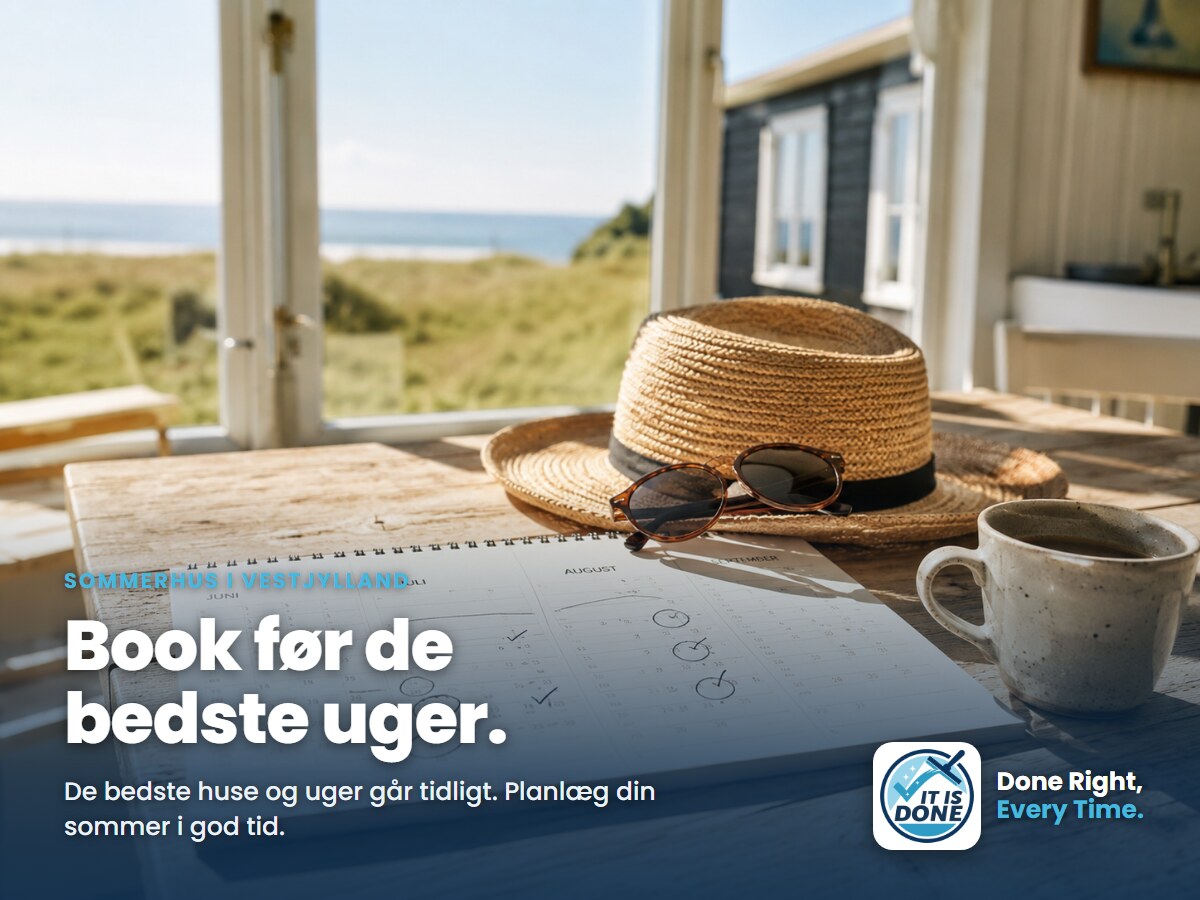 Hvornår skal du leje sommerhus i Vestjylland? Book før de bedste uger er væk