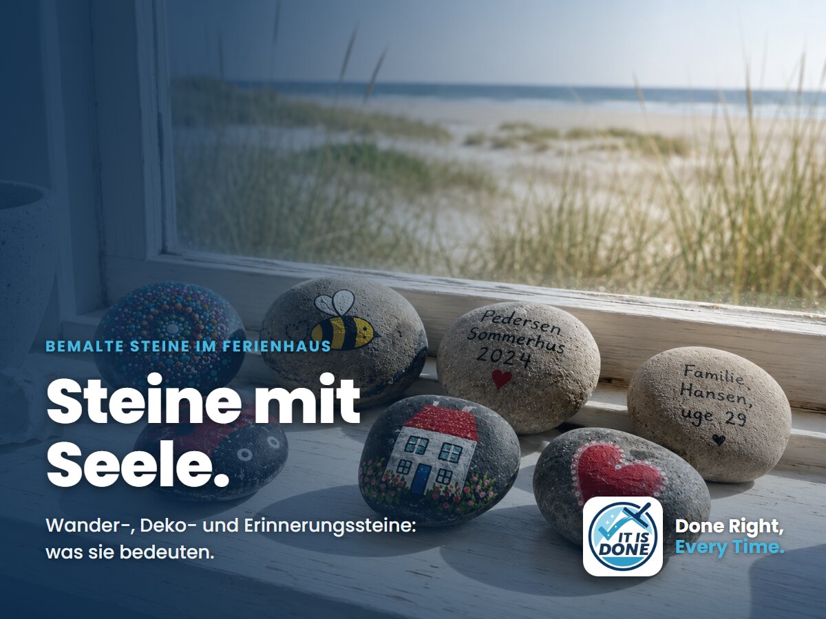 Bemalte Steine im Ferienhaus: was die drei Arten bedeuten und warum Sie sie nie wegwerfen sollten