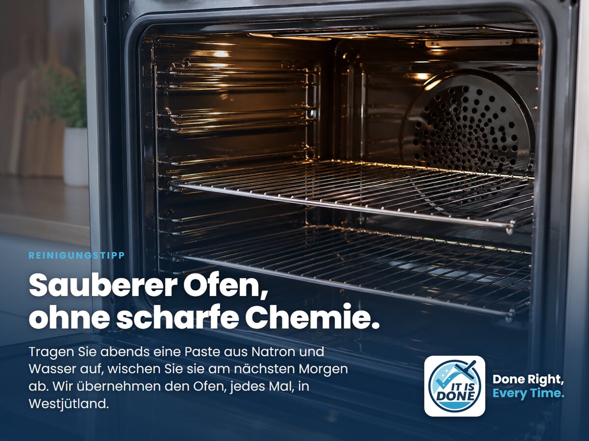 So reinigen Sie den Backofen ohne scharfe Chemie