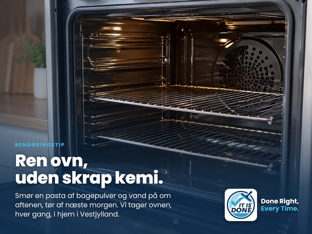 Sådan rengør du ovnen uden skrappe kemikalier
