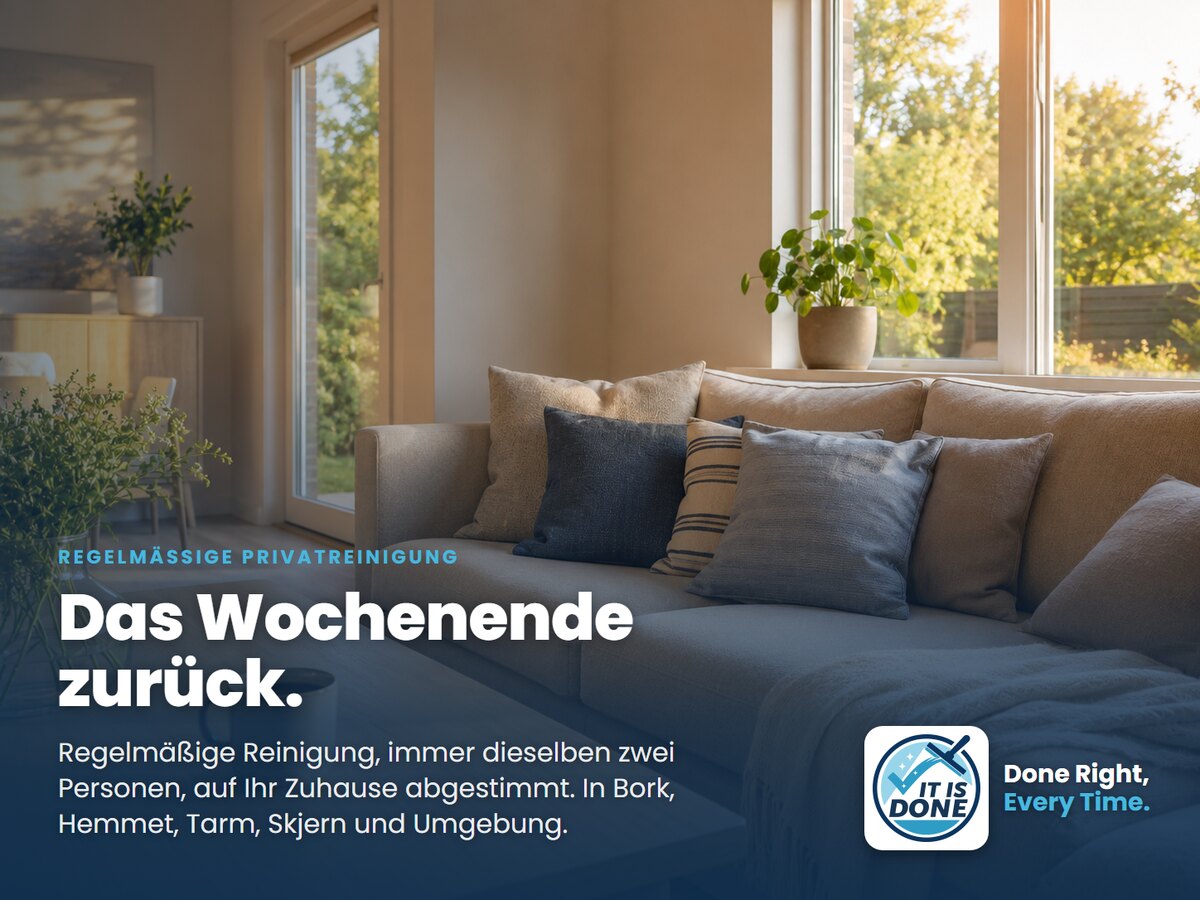 Holen Sie sich das Wochenende zurück: warum regelmäßige Reinigung sich lohnt