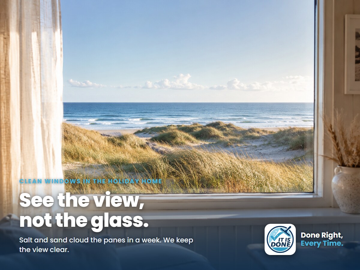 Clean windows by the sea: when the view is half the holiday