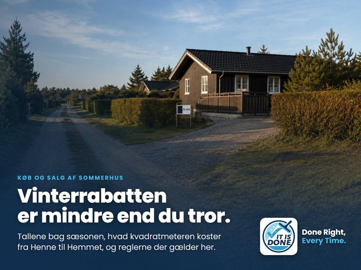 Køb og salg af sommerhus i Vestjylland: tal, regler og de regninger, ingen nævner
