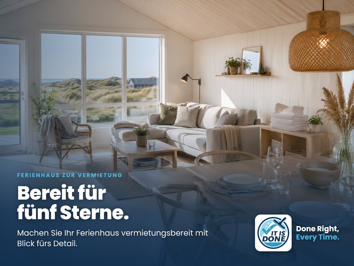 Ferienhaus vermietungsbereit: so bekommen Sie Fünf-Sterne-Bewertungen