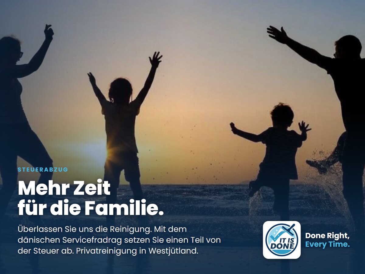 Reinigung von der Steuer absetzen: so funktioniert das dänische servicefradrag