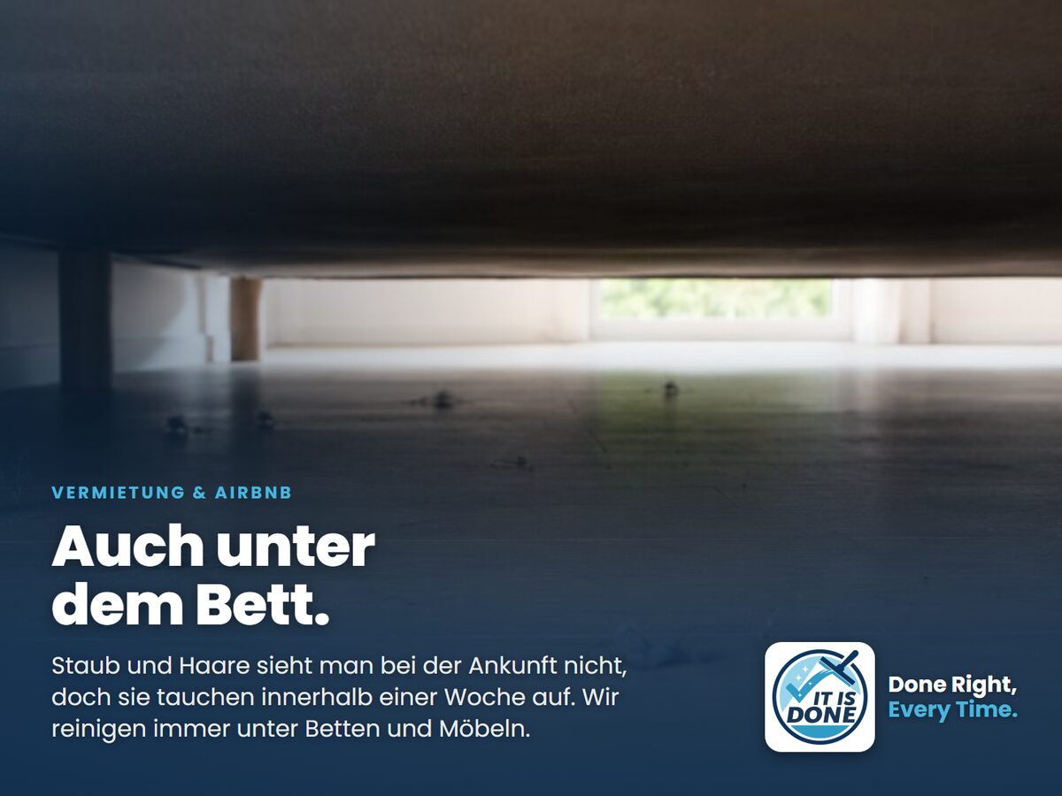 Unter dem Bett: was Gäste erst nach einer Woche entdecken