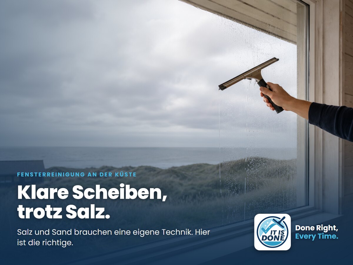 Fensterreinigung an der Westküste: Salz, Sand und die Technik, die wirklich funktioniert