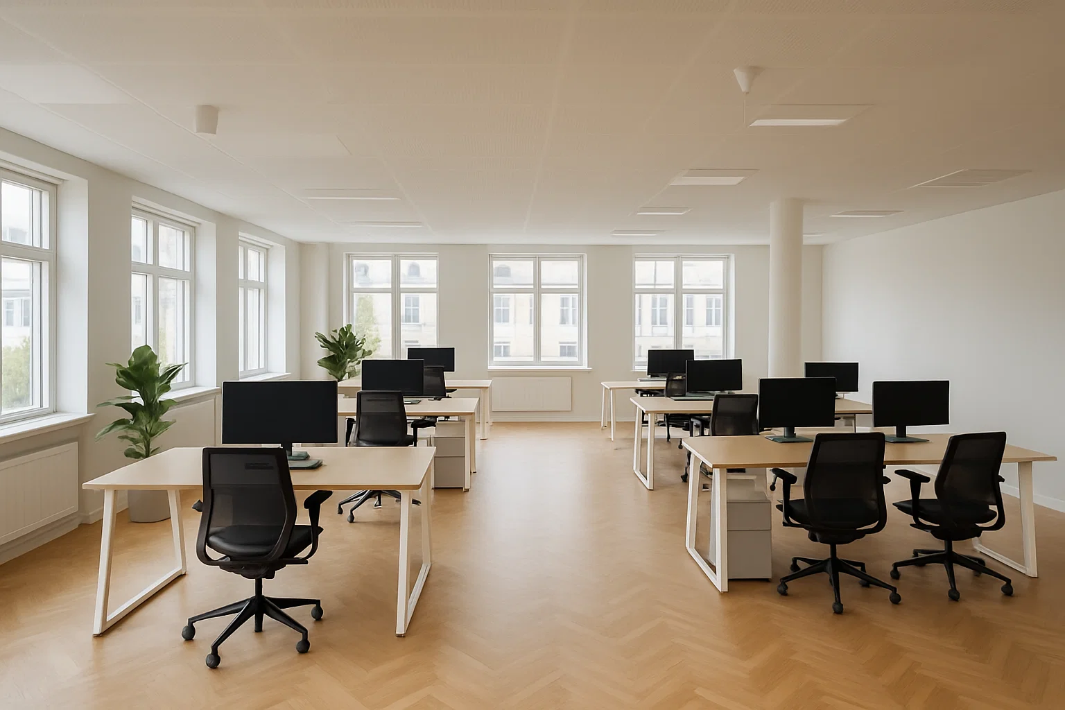 Clean and organized office space