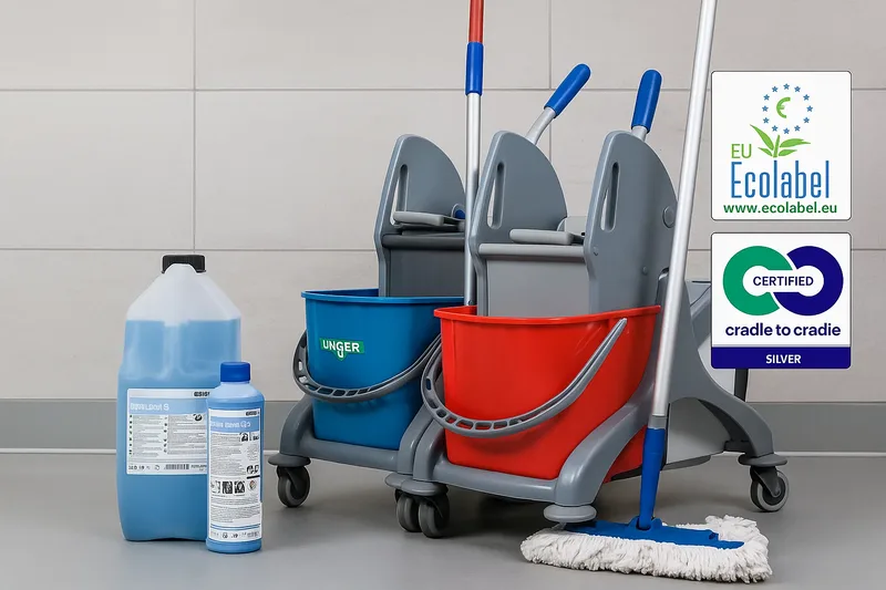 Professional cleaning equipment with eco-friendly certifications