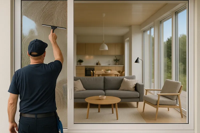 Professional window cleaning service